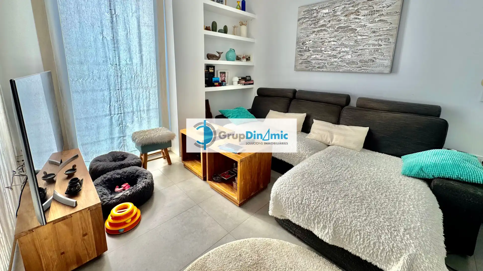 Sala de estar de Dúplex en venta en Palamós con Calefacción, Terraza y Amueblado