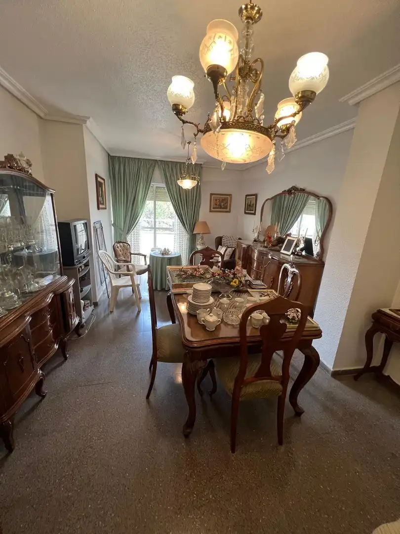 Dining room of Flat for sale in Murcia  with Storage room, Furnished and Balcony