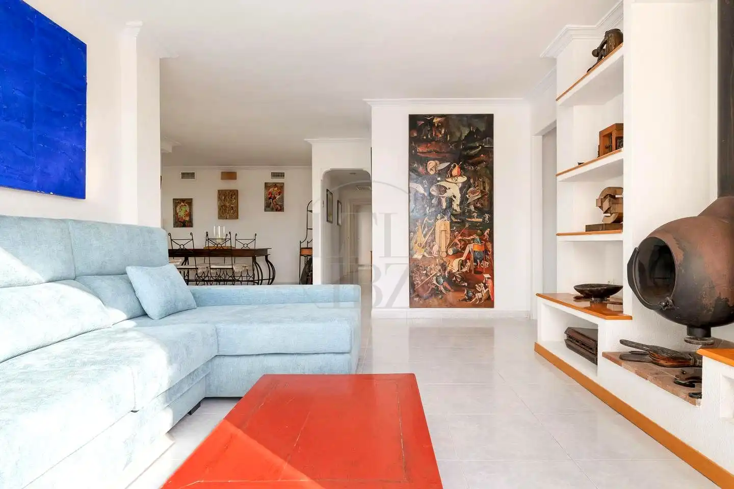 Wohnzimmer von Dachboden zur Miete in Eivissa mit Terrasse, Möbliert und Internet