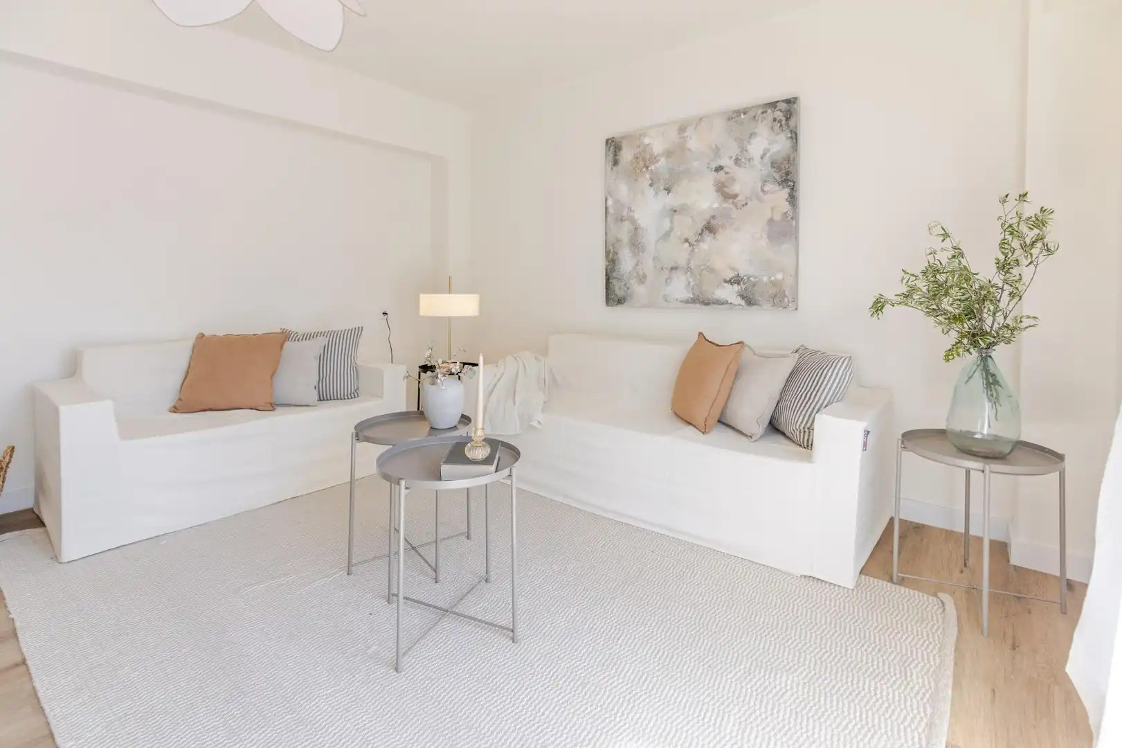 Sala de estar de Piso en venta en Valencia con Jardín privado, Parquet y Balcón