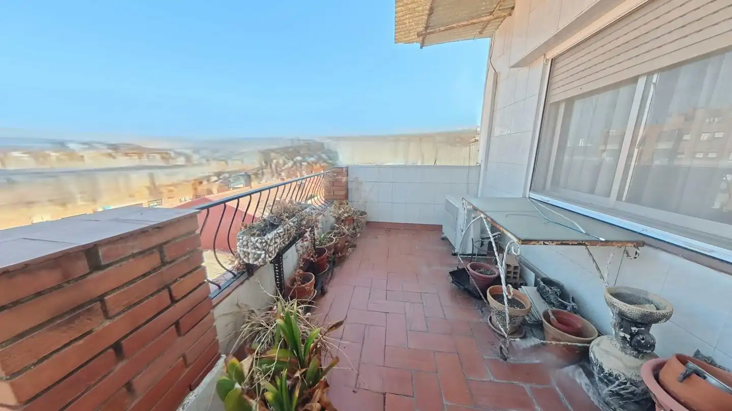 Balcony of Attic for sale in Cornellà de Llobregat  with Air Conditioner