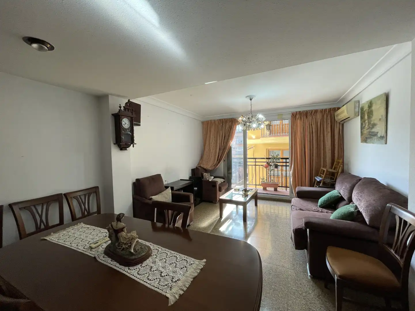 Sala de estar de Piso en venta en Valencia con Aire acondicionado y Balcón