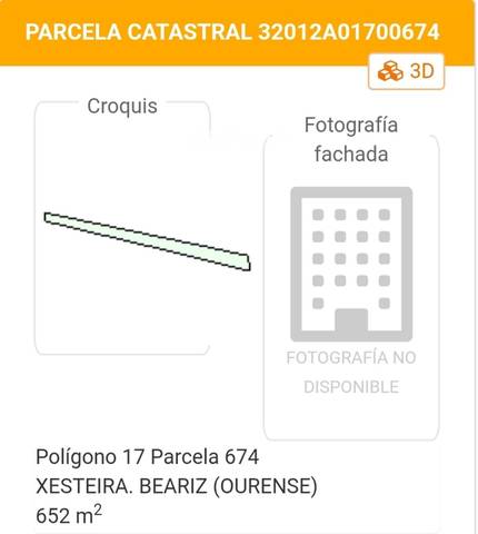 Terreno en Venta en N/A en Beariz