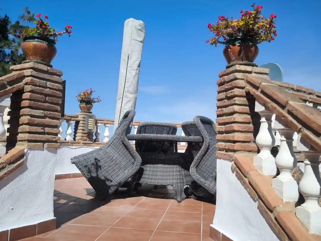 Terrace of Flat for sale in Vélez-Málaga  with Air Conditioner, Private garden and Storage room