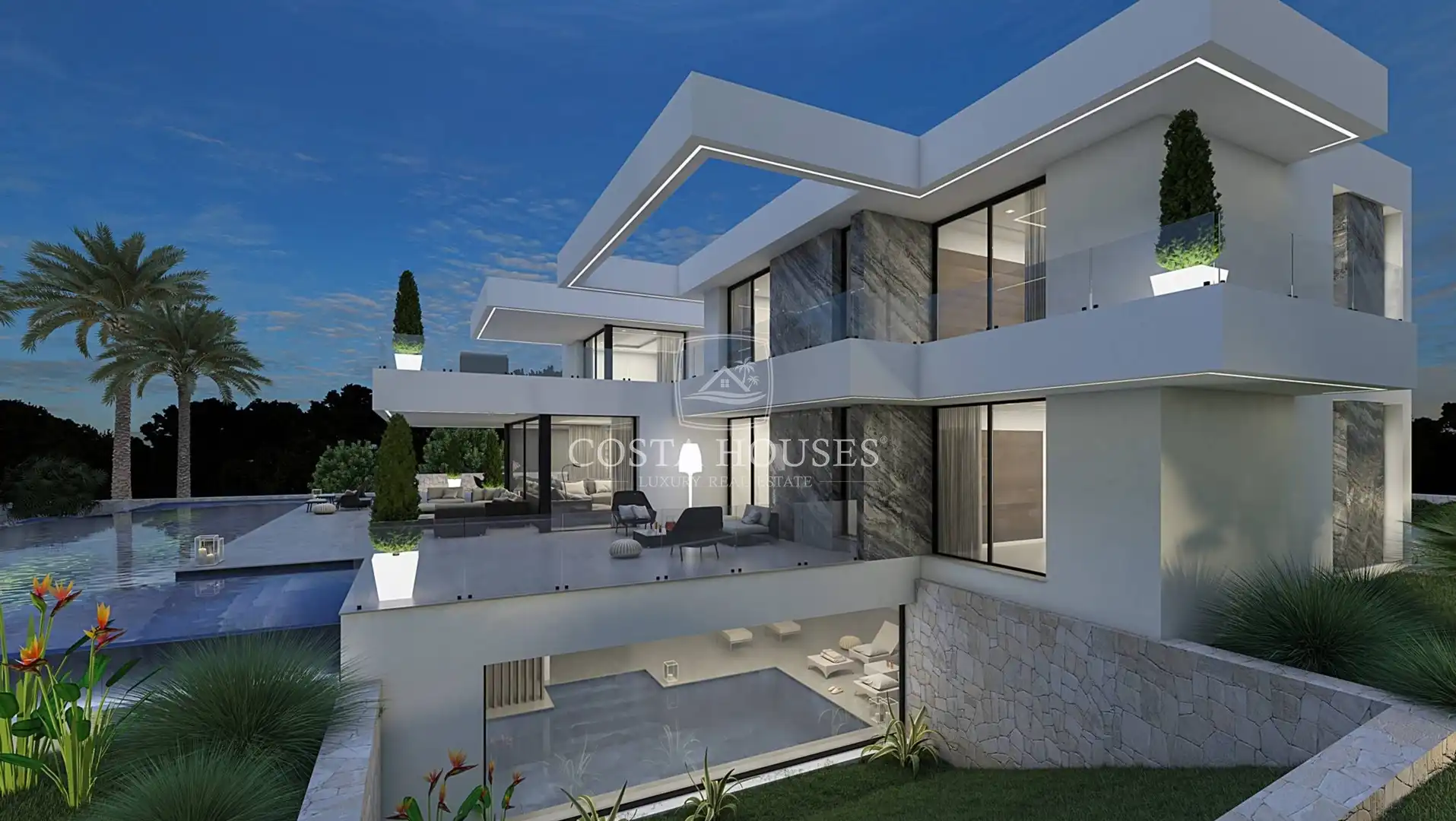 Exterior view of Houses for sale in Dénia  with Air Conditioner, Private garden and Terrace