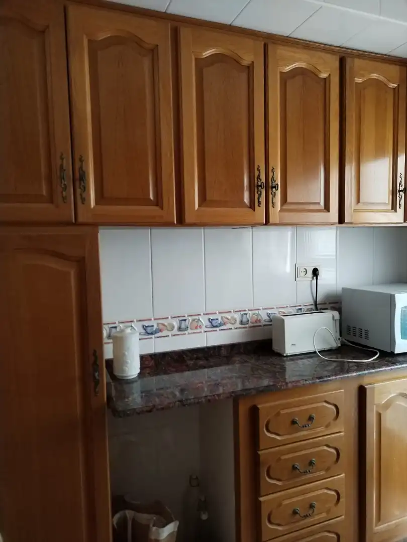 Kitchen of Flat for sale in Valencia  with Furnished and Balcony