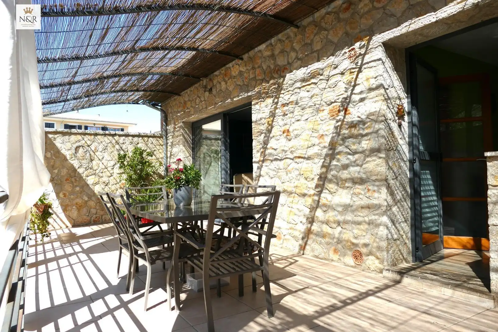 Terrasse von Haus oder Chalet zur Miete in Binissalem mit Klimaanlage, Heizung und Privatgarten