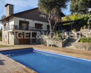 Exterior view of House or chalet to rent in Santa Maria de Palautordera  with Air Conditioner, Heating and Private garden