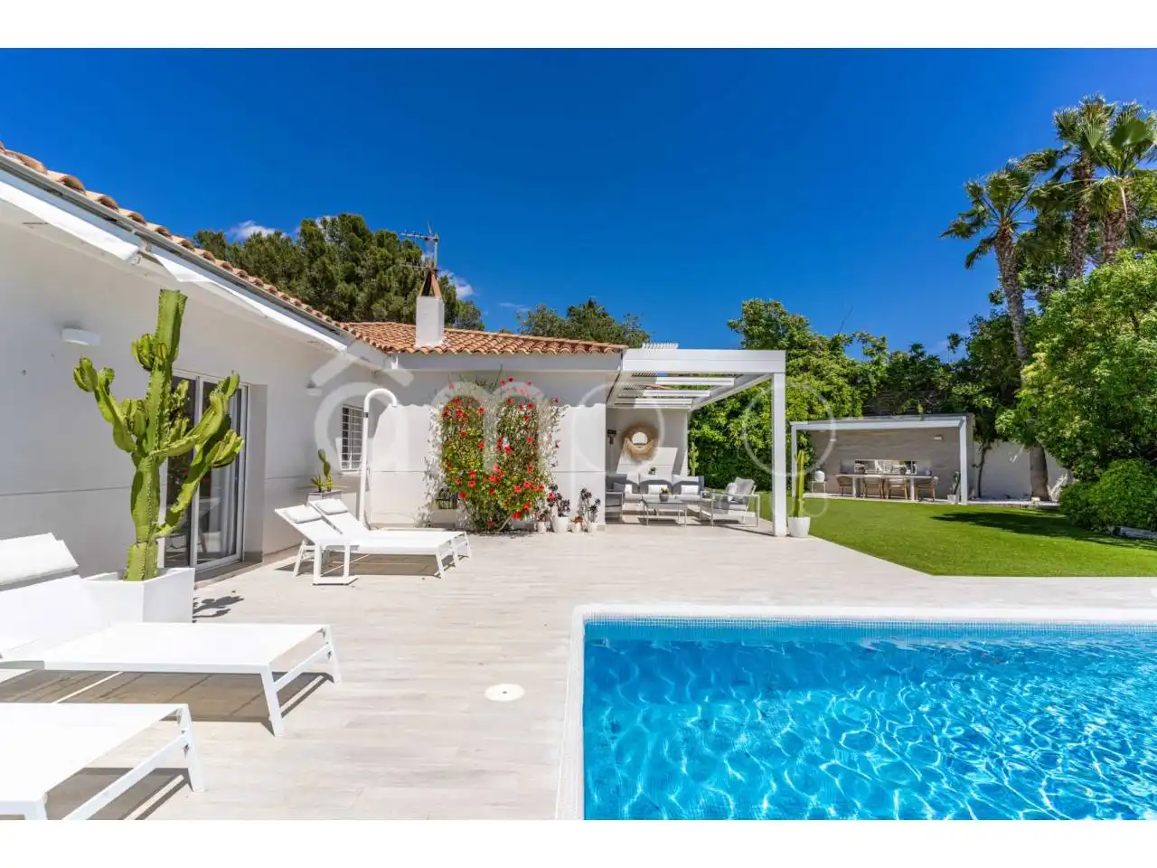 Garden of Houses for sale in Sant Pere de Ribes  with Air Conditioner, Private garden and Terrace