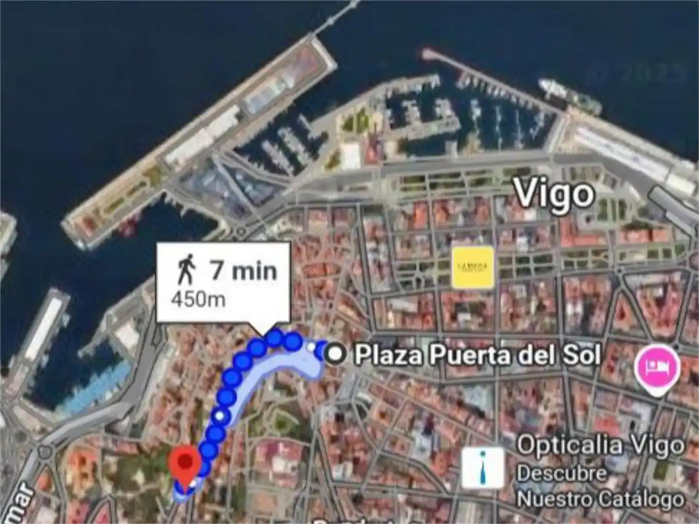 Exterior view of Flat for rent in Vigo   with Air Conditioner, Parquet flooring and Furnished
