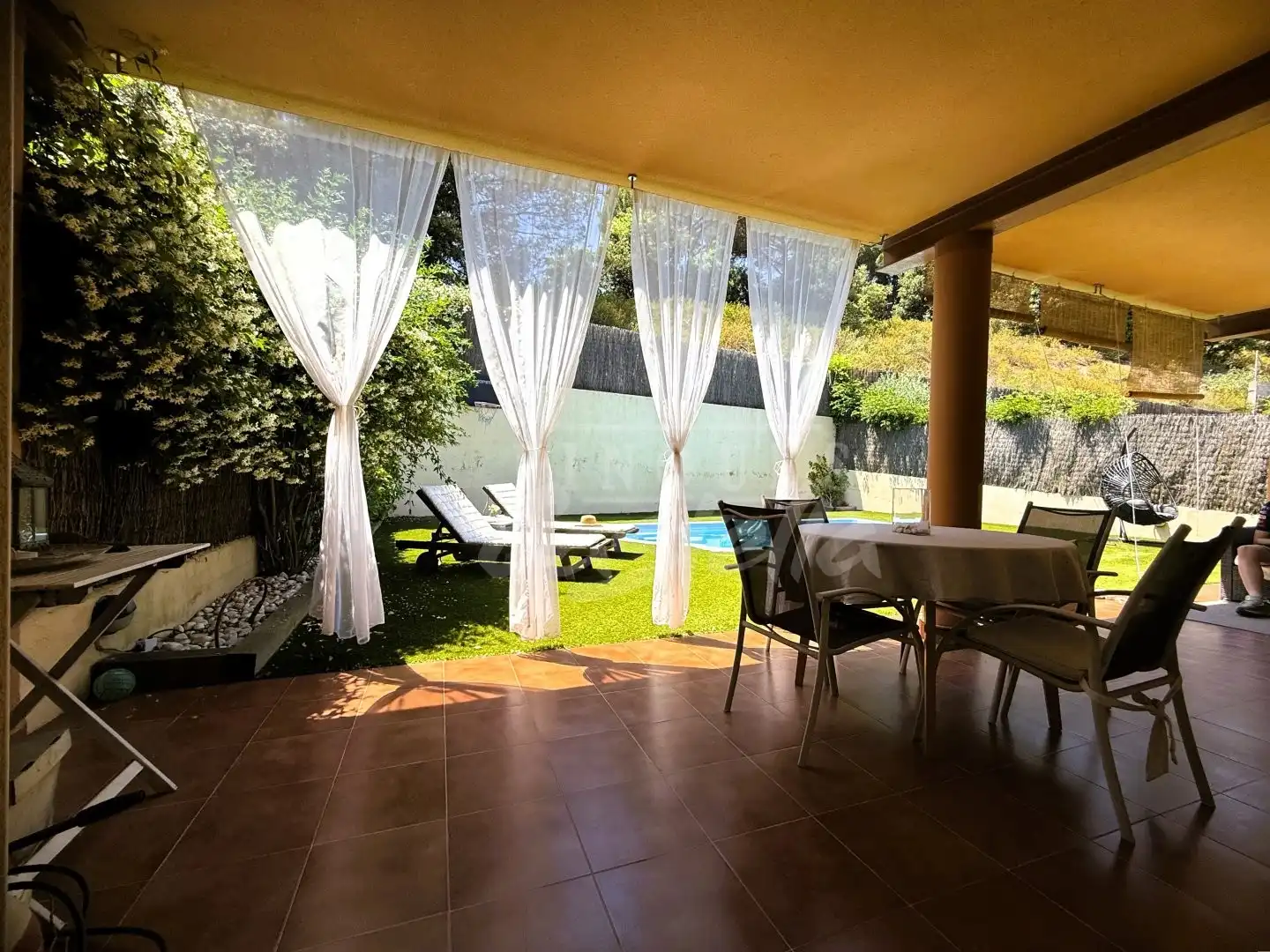 Terrassa de Casa o xalet en venda en Sant Iscle de Vallalta amb Calefacció, Jardí privat i Terrassa
