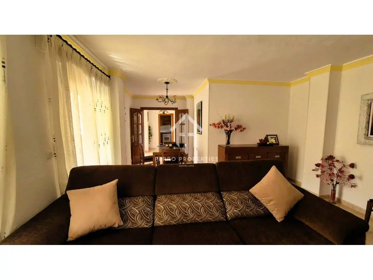 Living room of Flat for sale in Algarinejo  with Terrace and Furnished