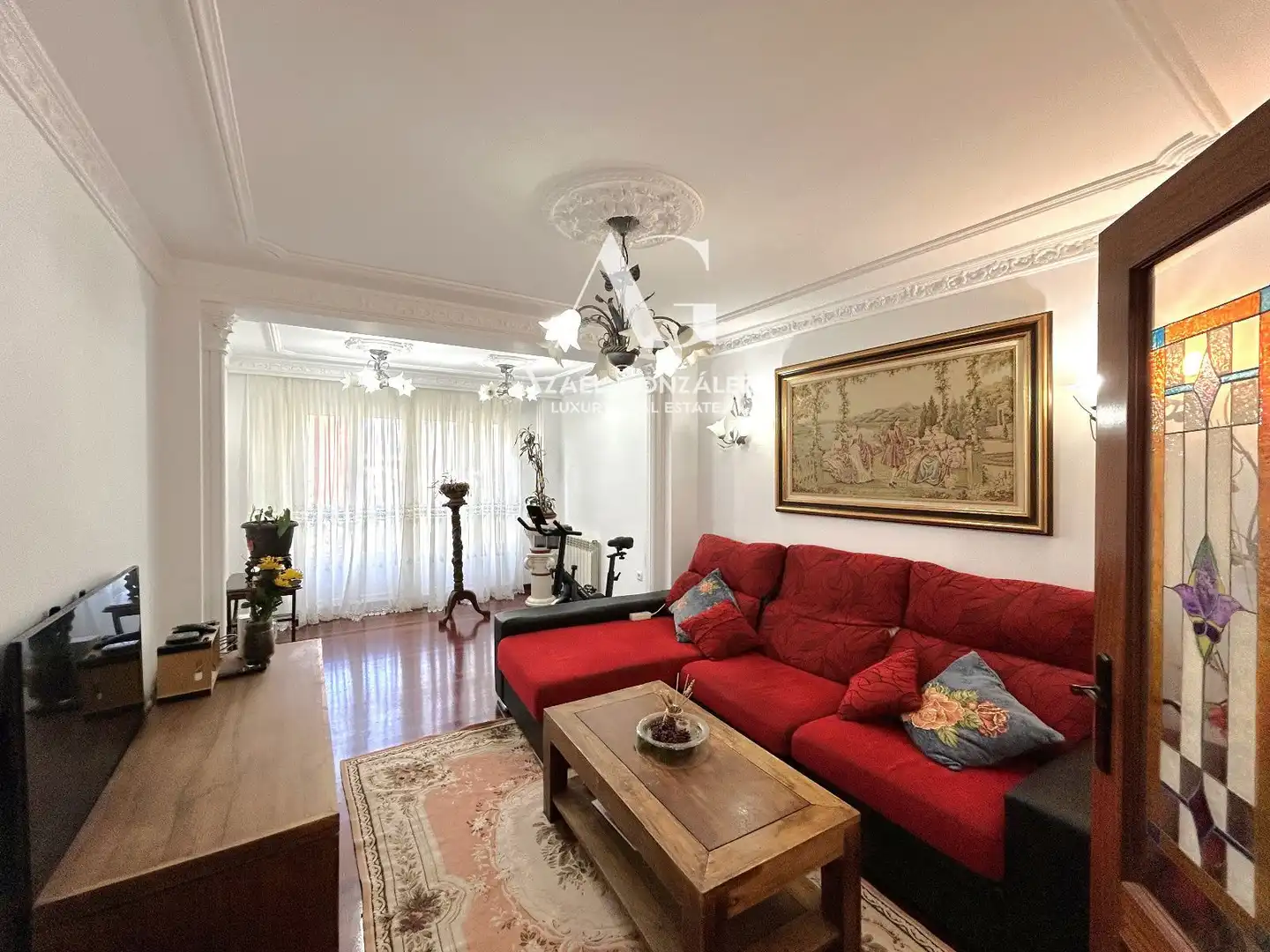 Wohnzimmer von Wohnung zum Verkauf in Población de Campos mit Heizung und Möbliert