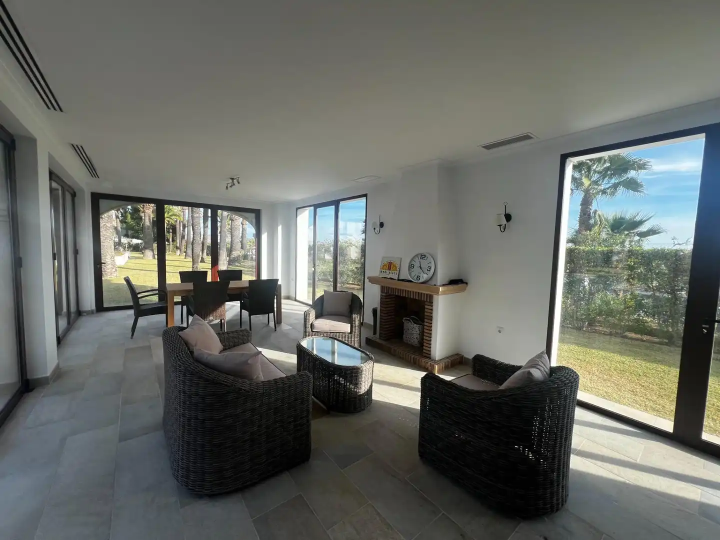 Sala d'estar de Casa o xalet en venda en Jávea / Xàbia amb Aire condicionat, Jardí privat i Terrassa