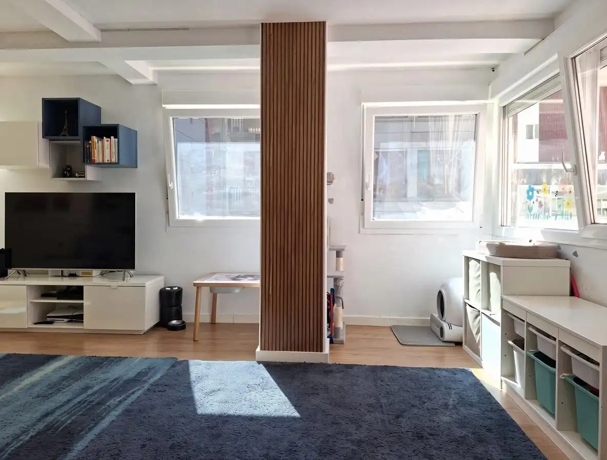 Sala de estar de Piso en venta en Vilagarcía de Arousa con Terraza, Amueblado y Balcón