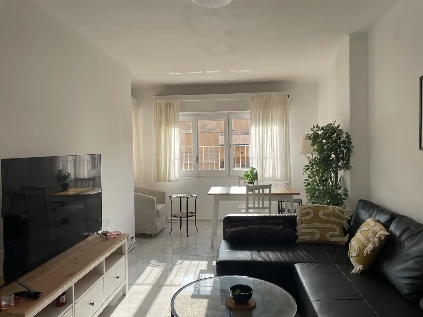 Sala de estar de Piso en venta en Salt con Amueblado