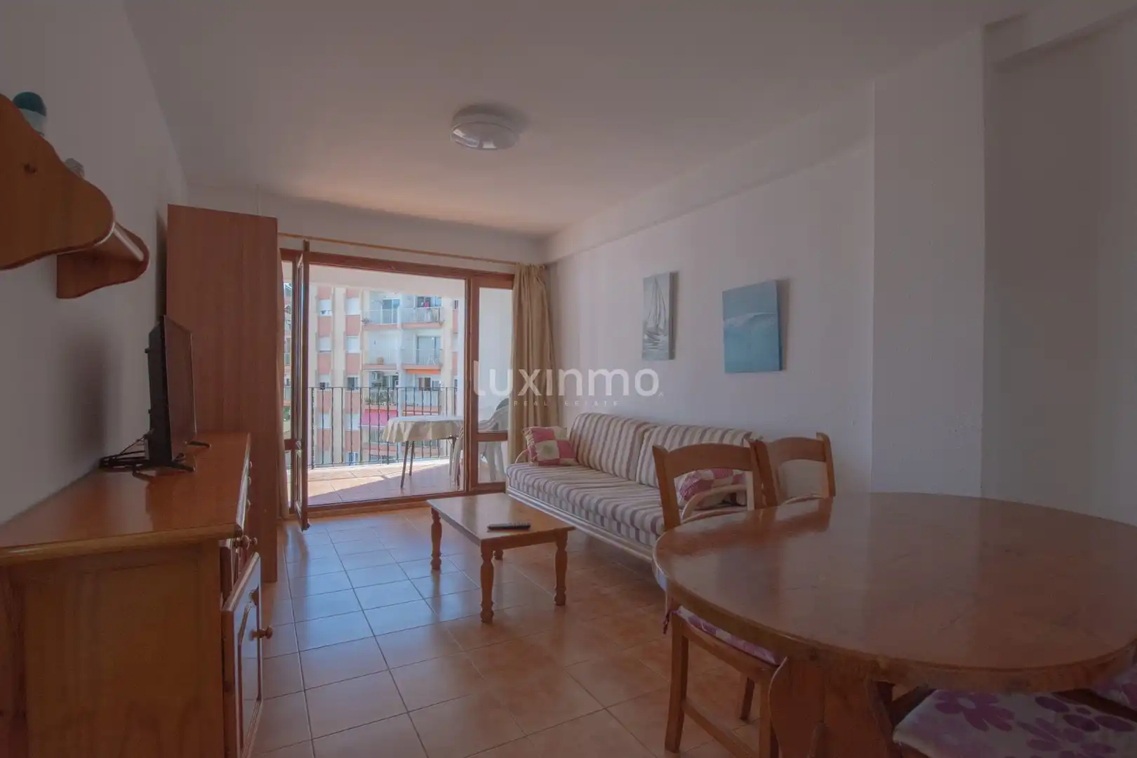 Sala de estar de Piso en venta en Calpe / Calp con Terraza