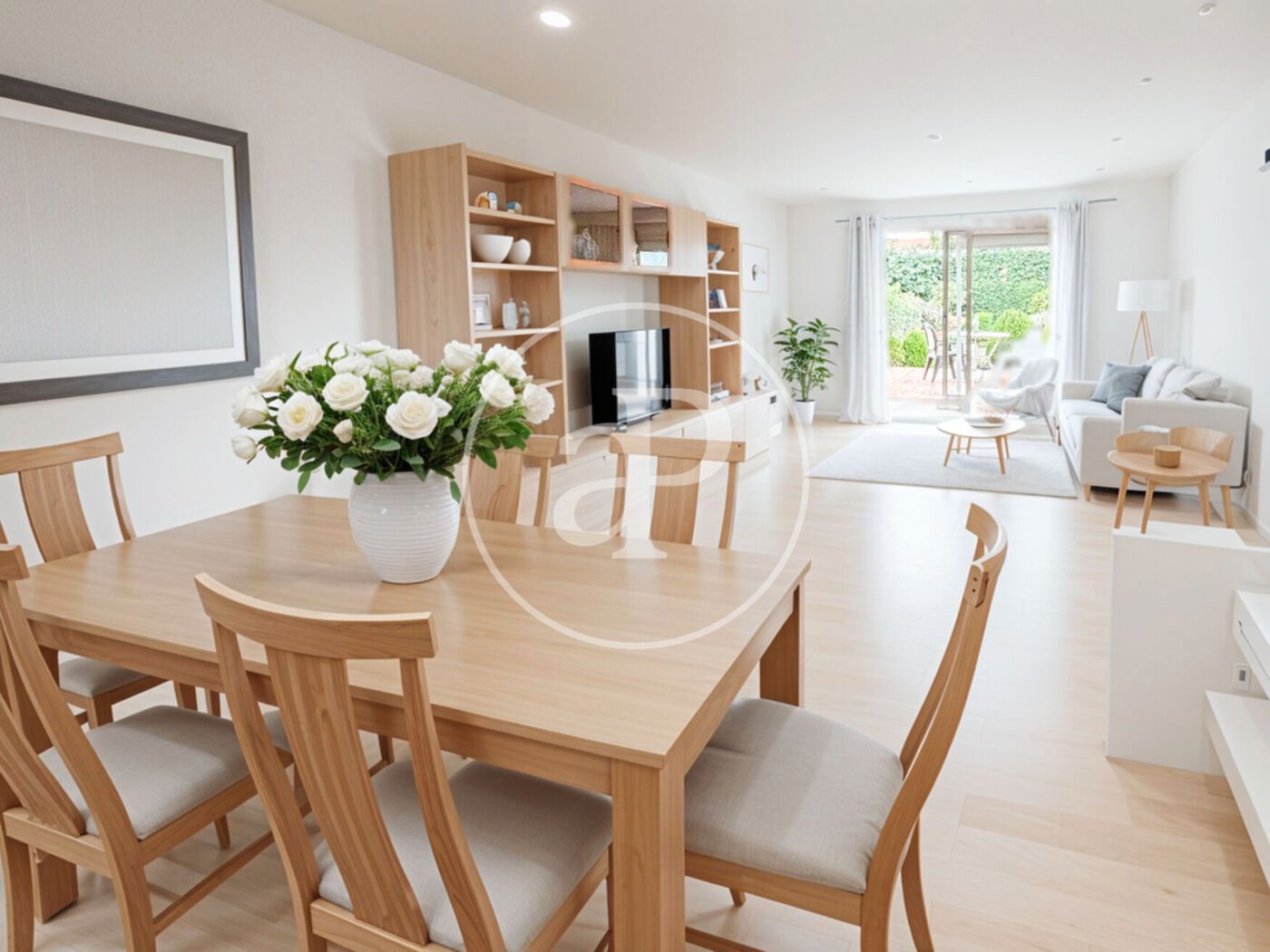 Comedor de Casa adosada en venta en Sant Cugat del Vallès con Calefacción, Jardín privado y Terraza