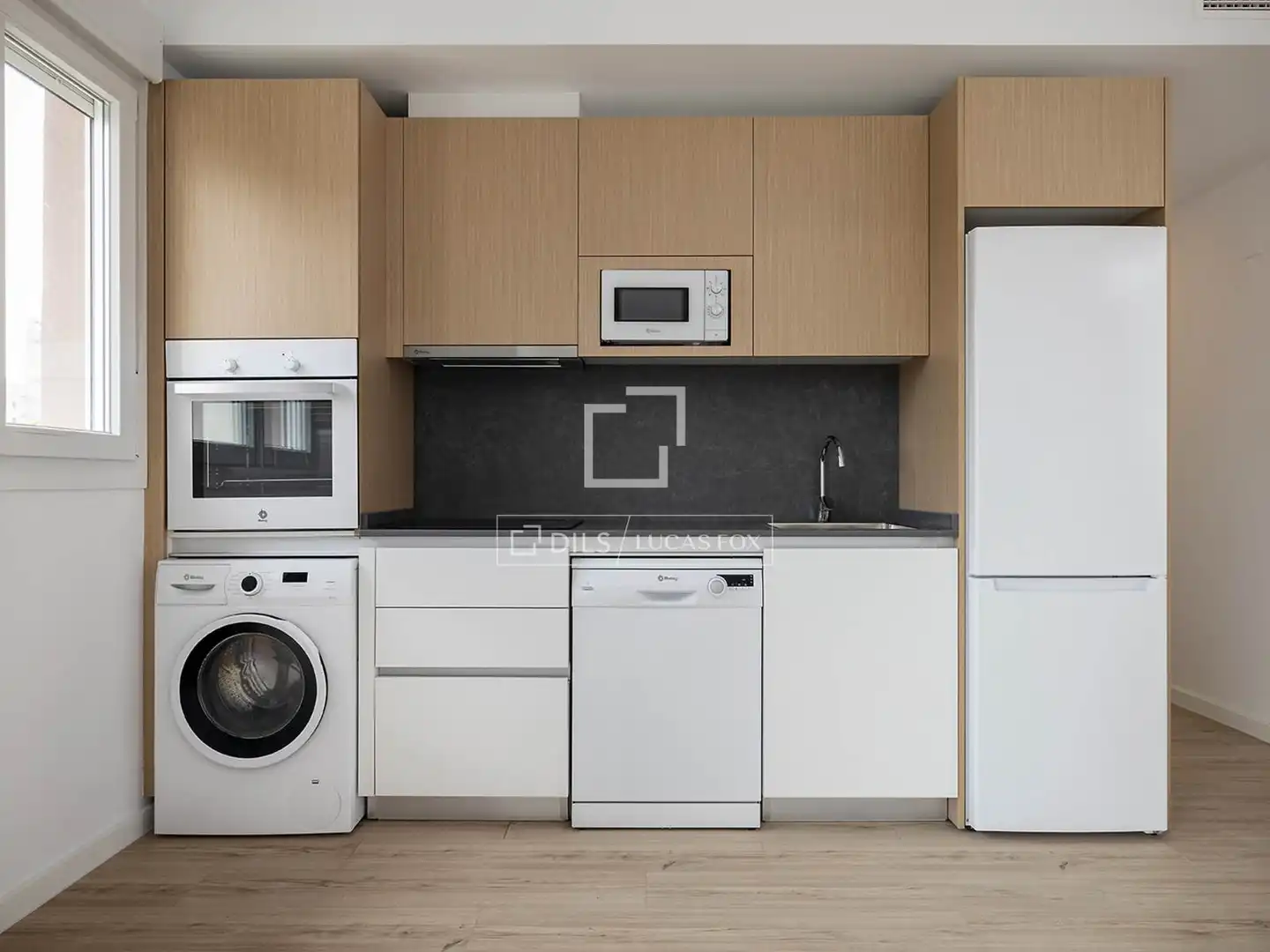 Küche von Wohnung zur Miete in Sant Adrià de Besòs mit Klimaanlage, Heizung und Terrasse