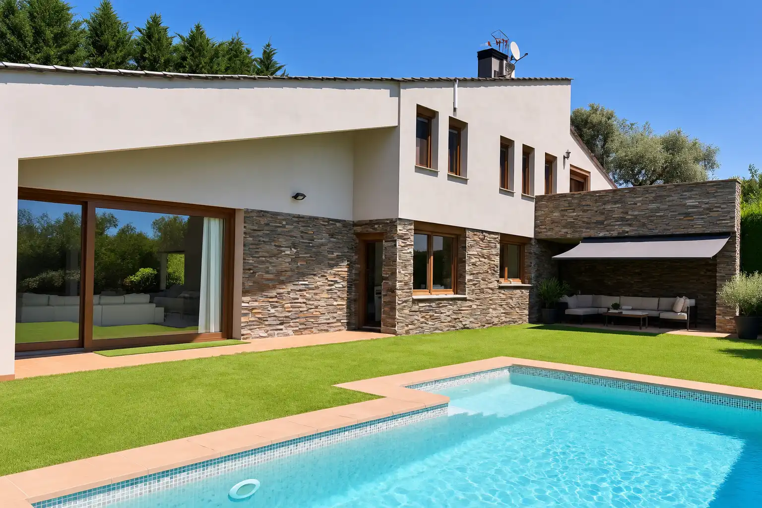 Exterior view of Houses for sale in Cervià de Ter  with Air Conditioner, Heating and Private garden