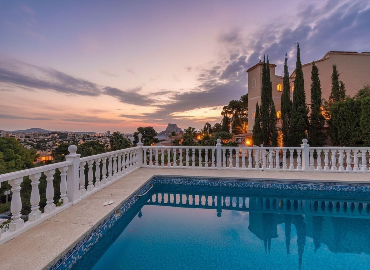 Swimming pool of House or chalet for sale in Calpe / Calp  with Heating, Private garden and Swimming Pool