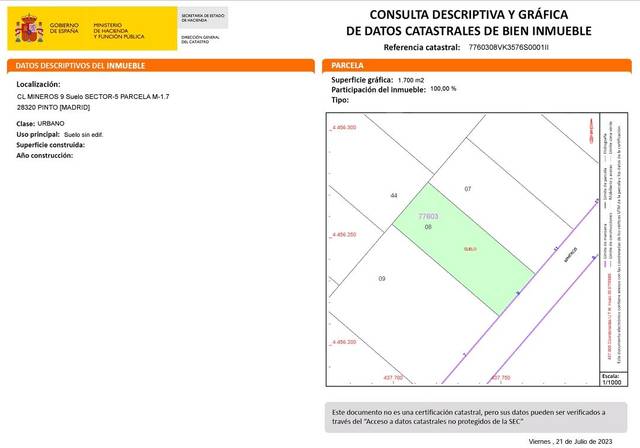 Terreno industrial en Venta en Calle de los Mineros, 9 en Zona industrial