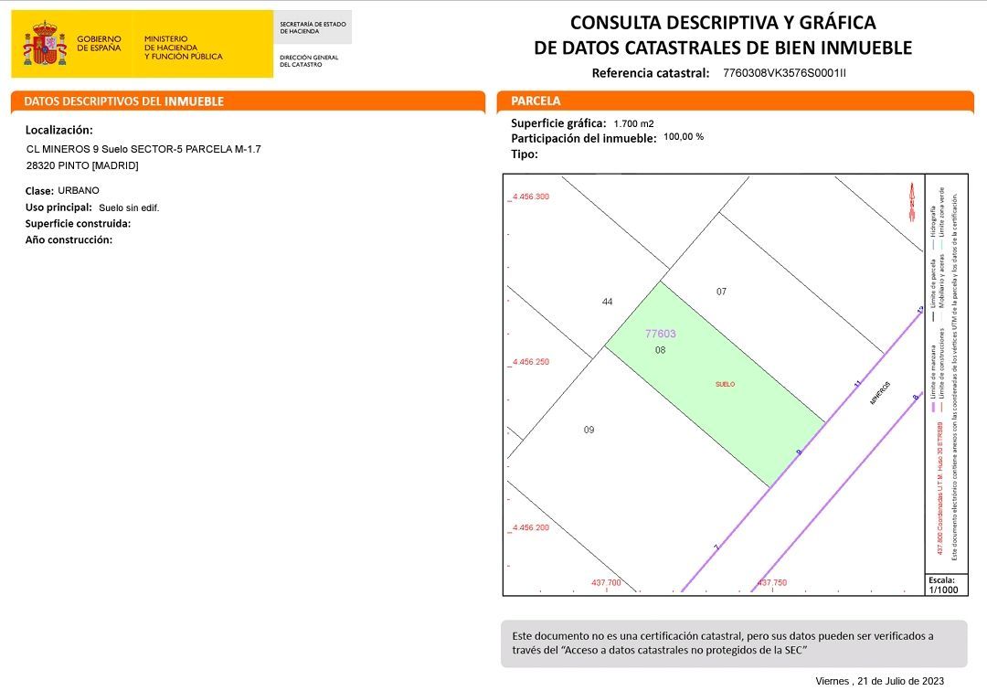 Terreno industrial en venta en Calle de los Mineros, 9, Zona industrial