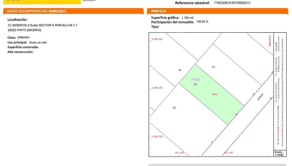 Foto 1 de Terreny industrial en venda a Calle de Los Mineros, 9, Zona industrial, Madrid