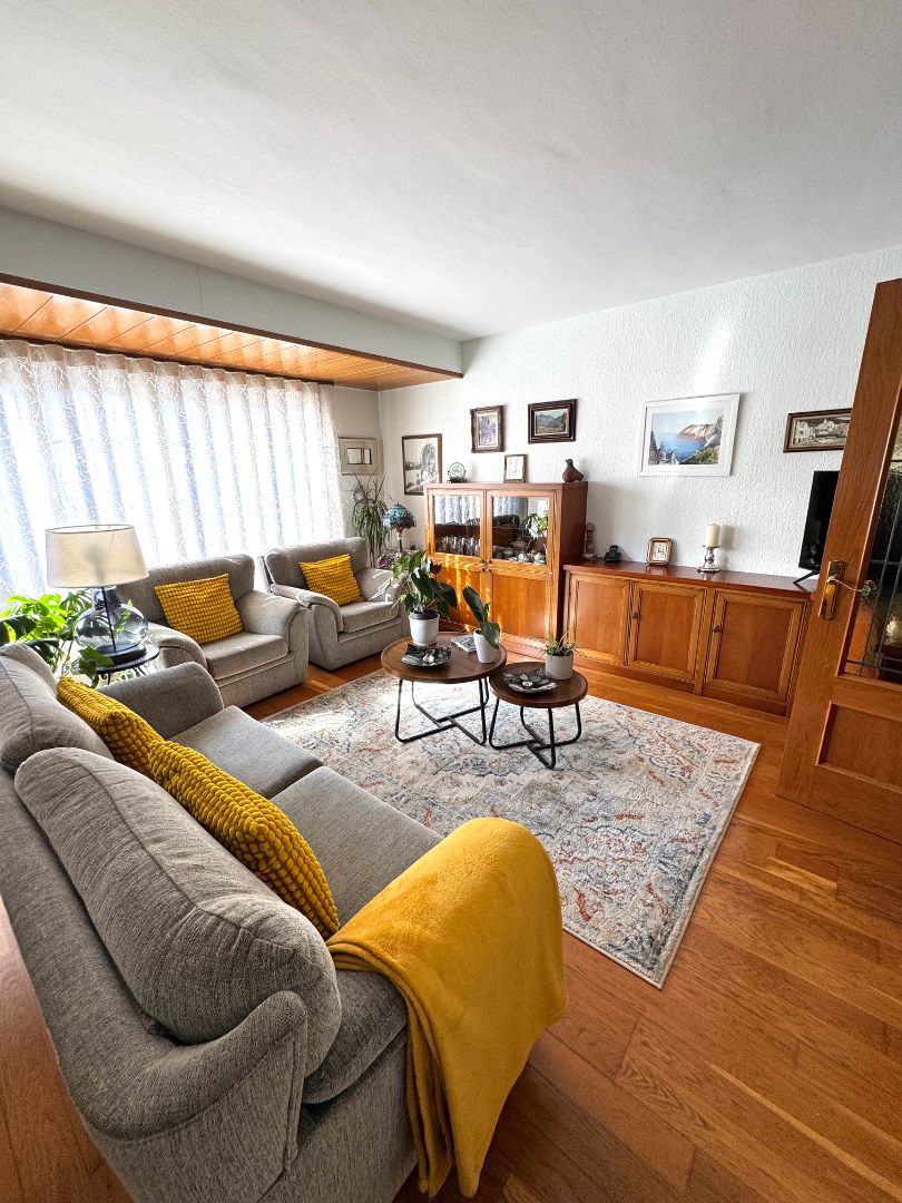 Sala d'estar de Pis en venda en Manresa amb Aire condicionat, Calefacció i Parquet