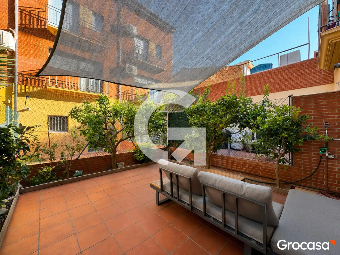 Terraza de Casa adosada en venta en El Prat de Llobregat con Aire acondicionado, Calefacción y Terraza