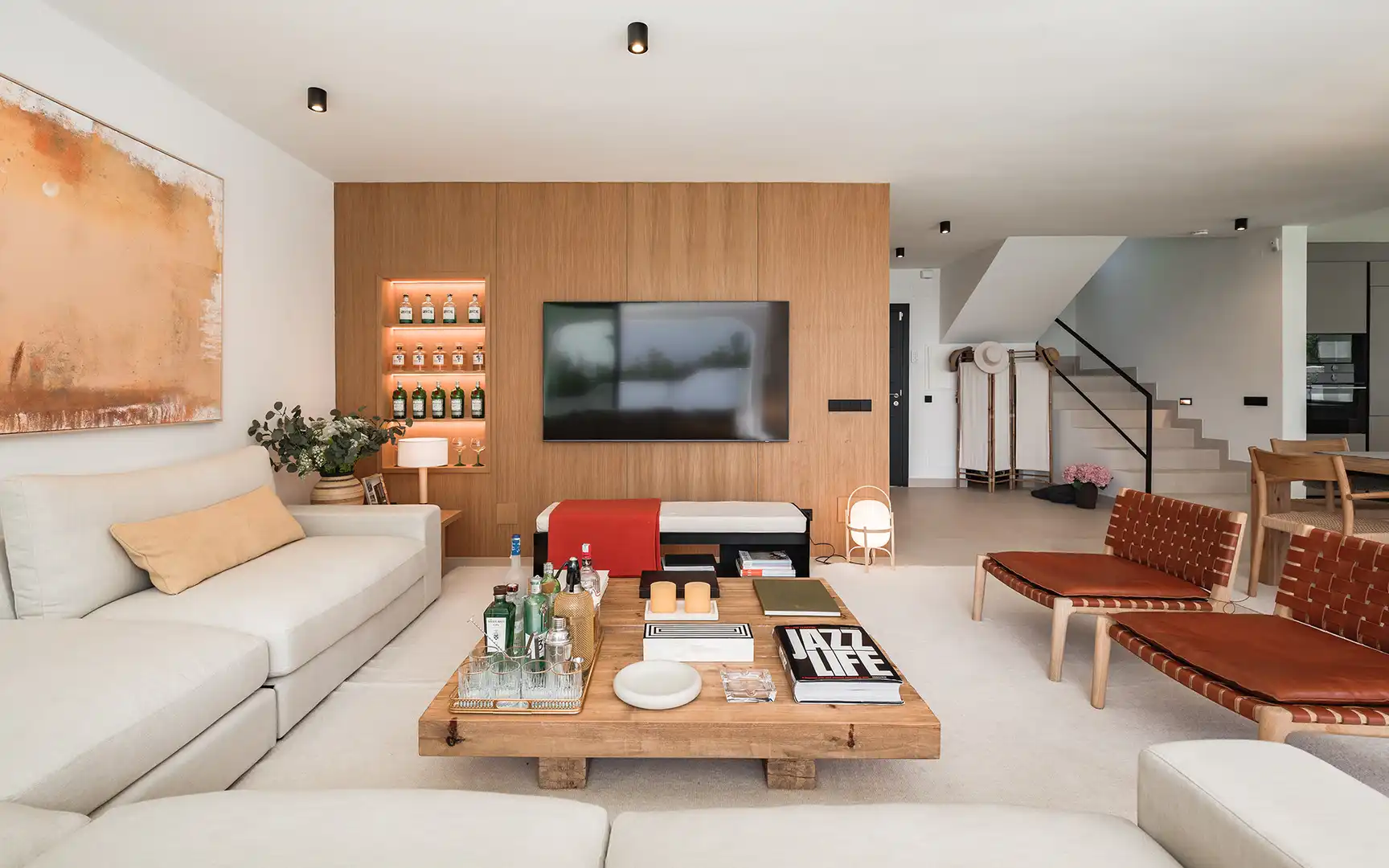 Sala de estar de Casa o chalet en venta en Marbella con Aire acondicionado, Jardín privado y Terraza