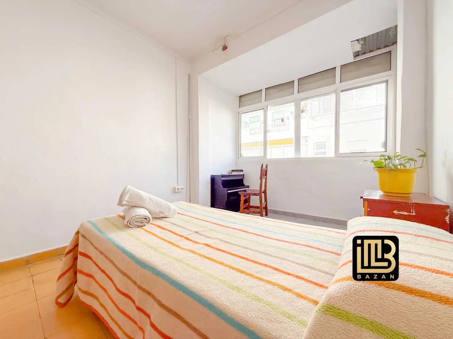 Bedroom of Flat for share in Málaga  with Furnished, Washing machine and Microwave