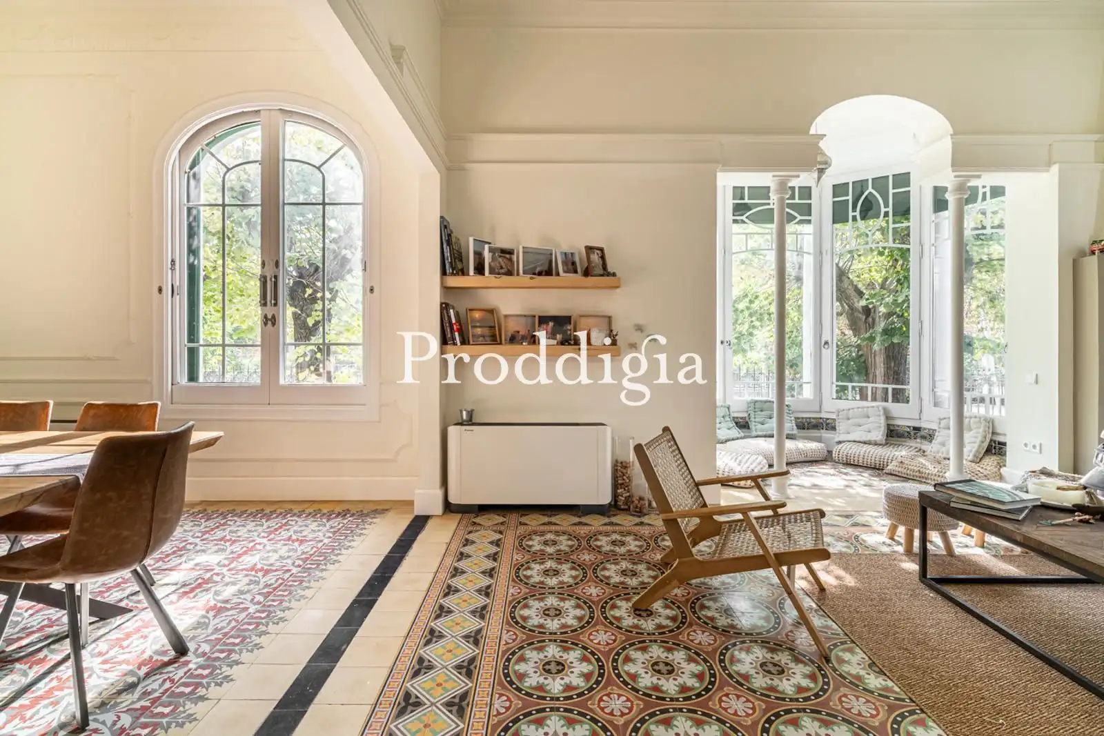 Living room of Houses for rent in Sant Cugat del Vallès  with Air Conditioner, Heating and Swimming Pool