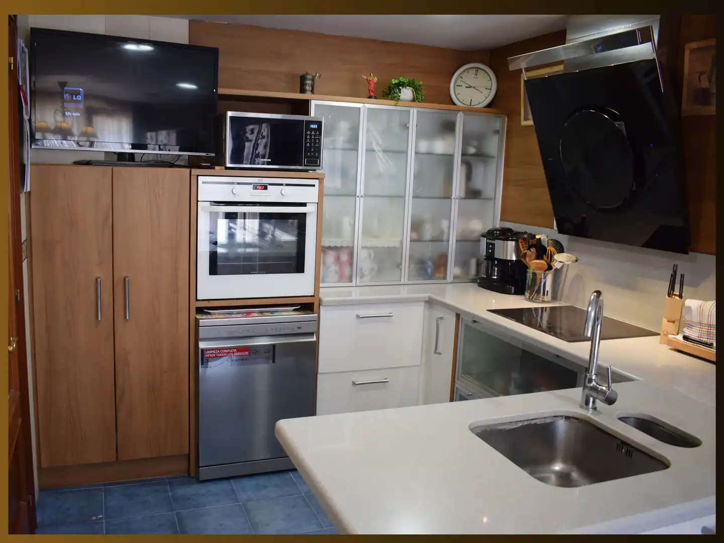 Cocina de Casa adosada en venta en Lardero con Aire acondicionado, Calefacción y Terraza