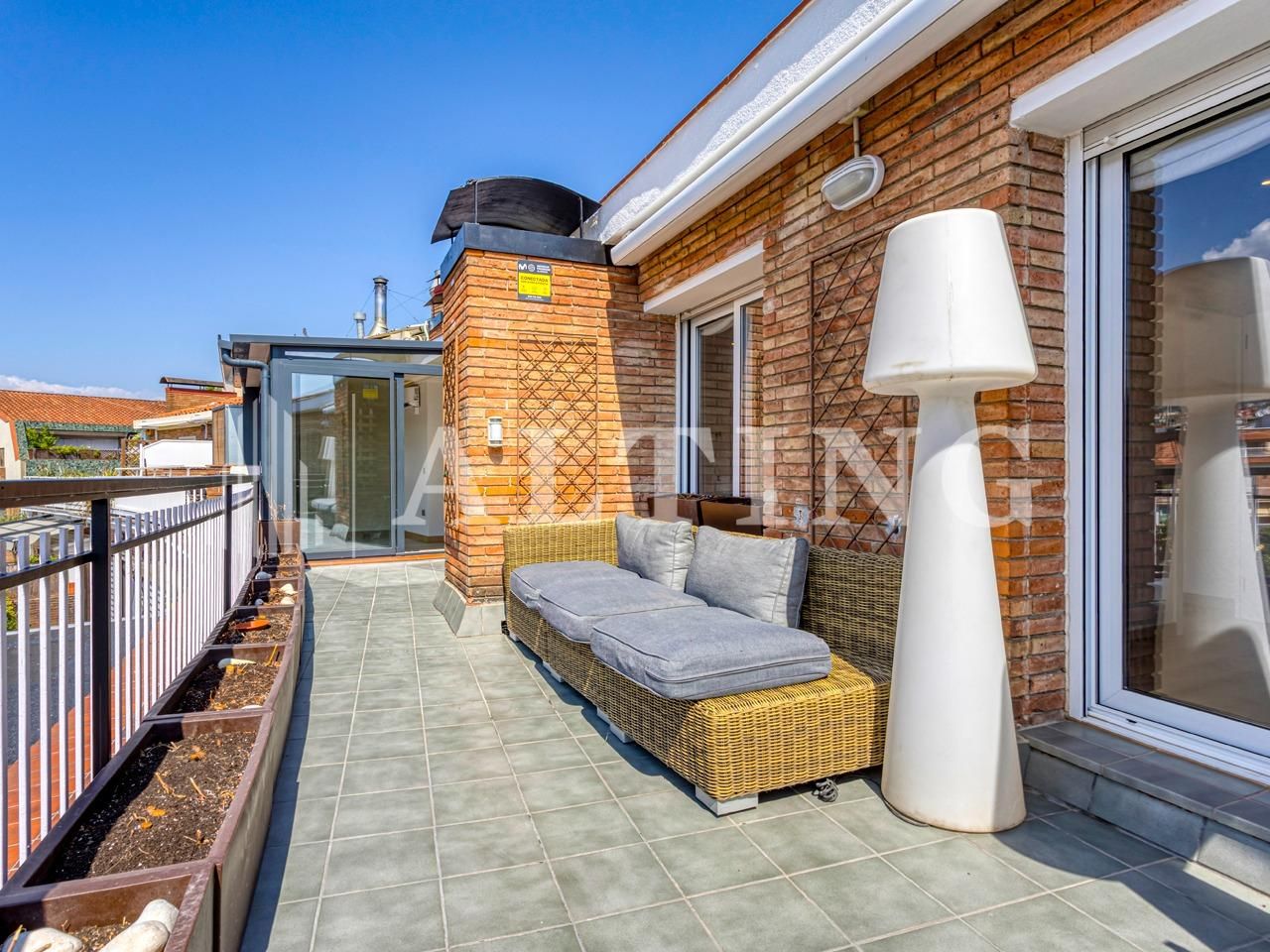 Terraza de Piso de alquiler en  Barcelona Capital con Aire acondicionado, Calefacción y Parquet