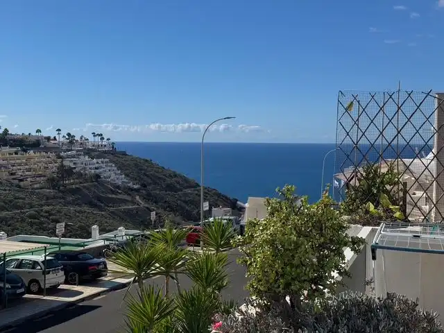 Außenansicht von Wohnungen zur Miete in Mogán mit Terrasse, Möbliert und Gemeinschaftspool