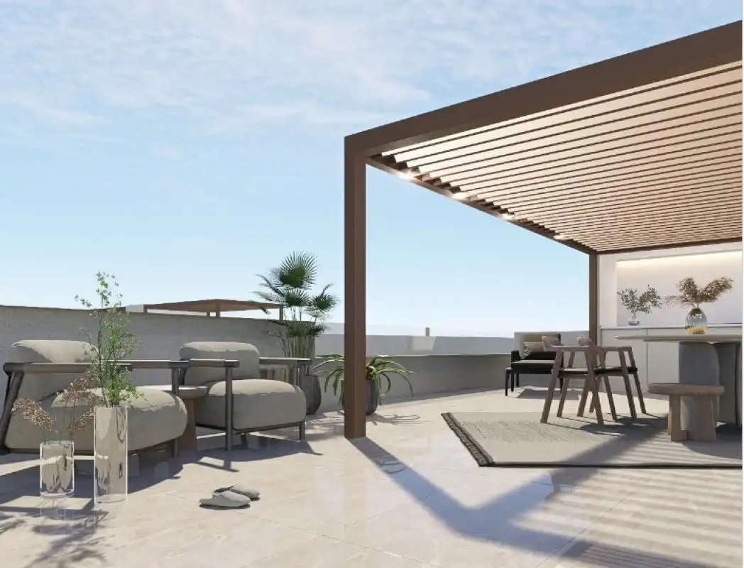 Terraza de Apartamento en venta en Pilar de la Horadada con Aire acondicionado, Calefacción y Jardín privado