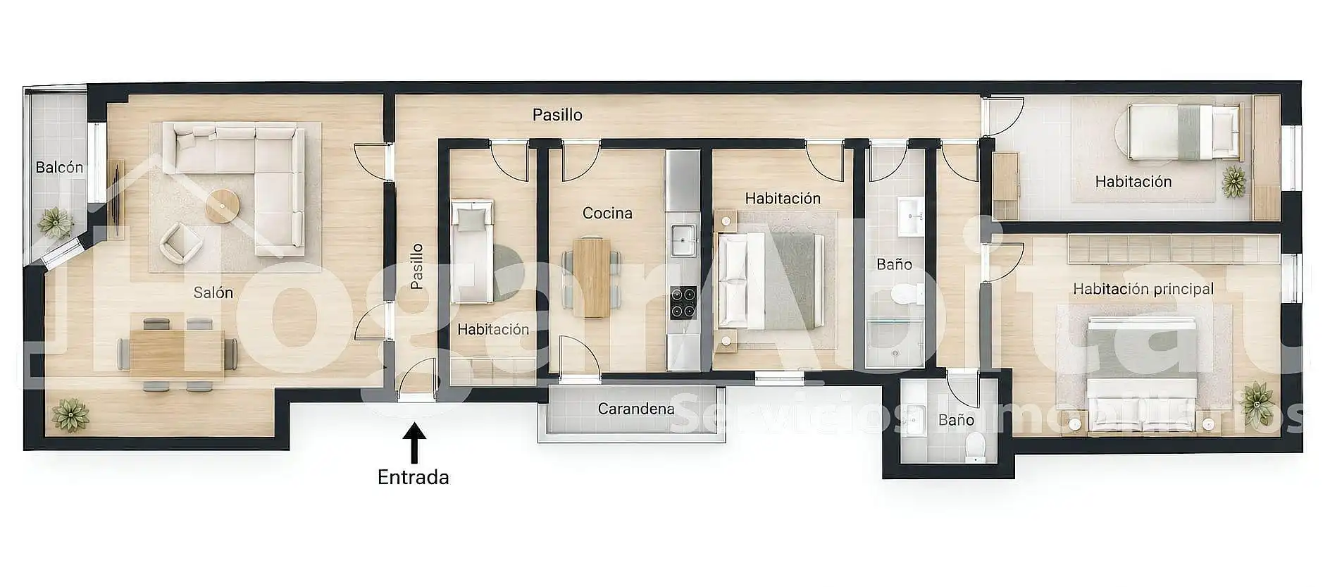 Flat with terrace for sale in Paseo GERMANIES, imagen 67