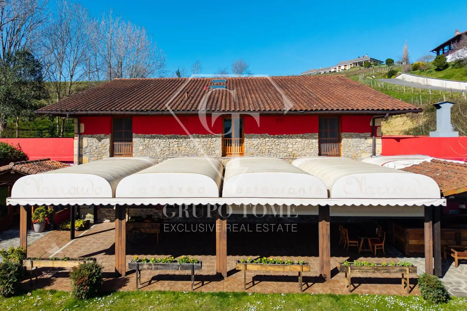 Vista exterior de Casa o chalet en venta en Usurbil con Calefacción, Jardín privado y Terraza