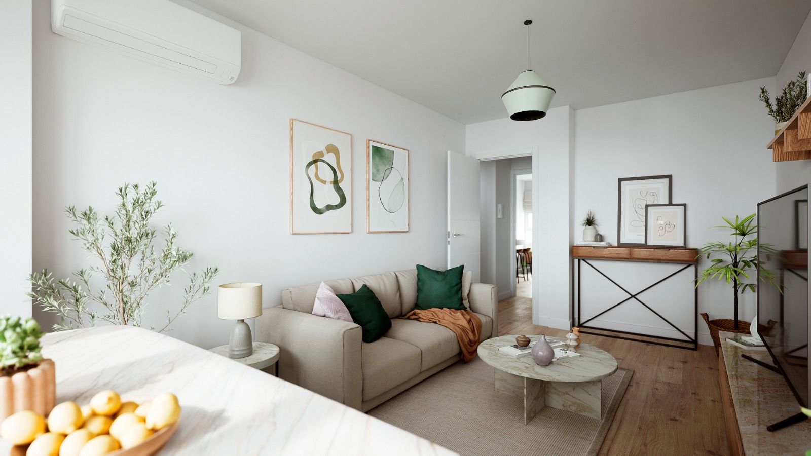 Sala d'estar de Pis en venda en Málaga Capital