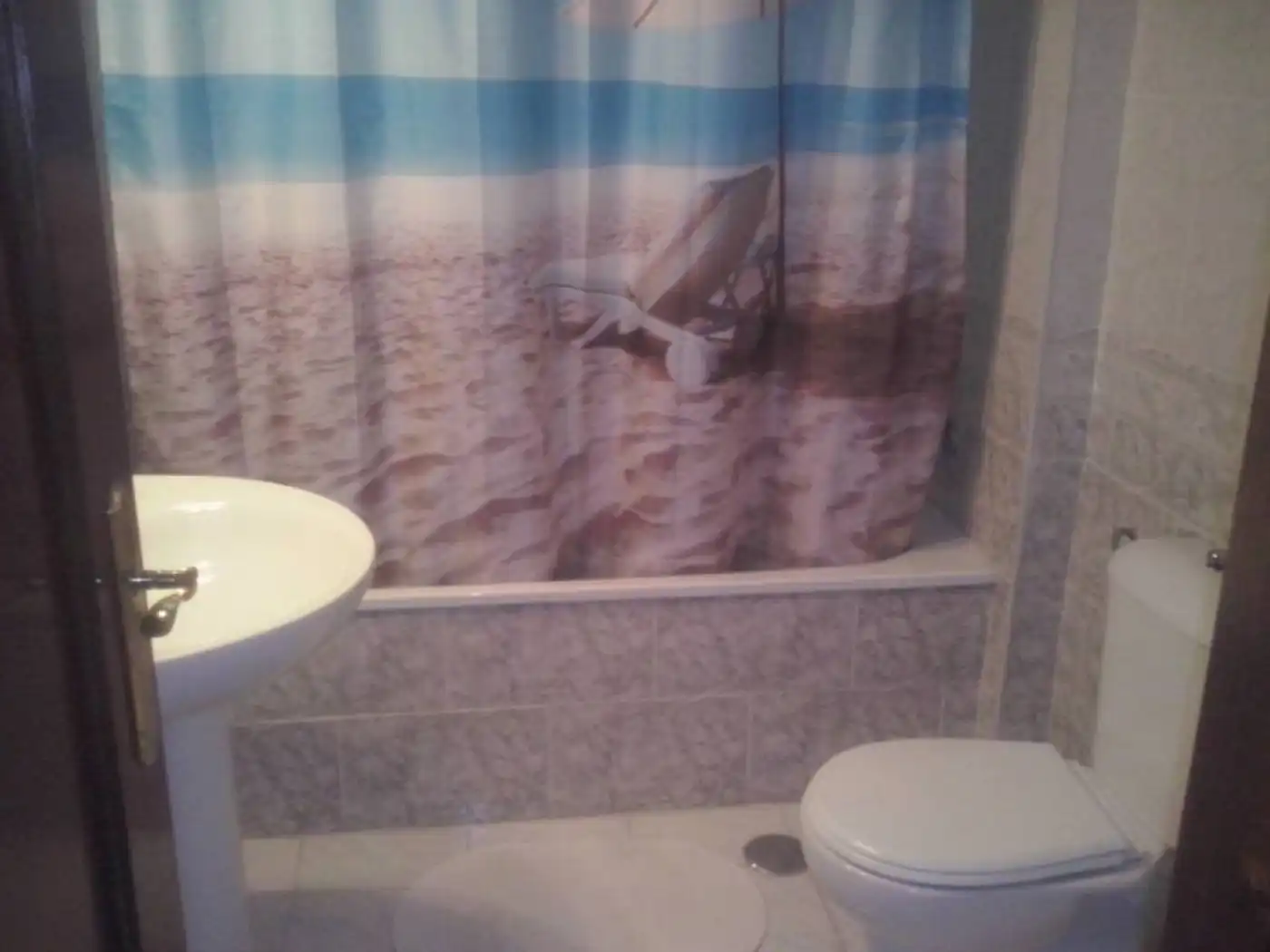 Baño de Piso de alquiler en Sevilla con Terraza y Amueblado