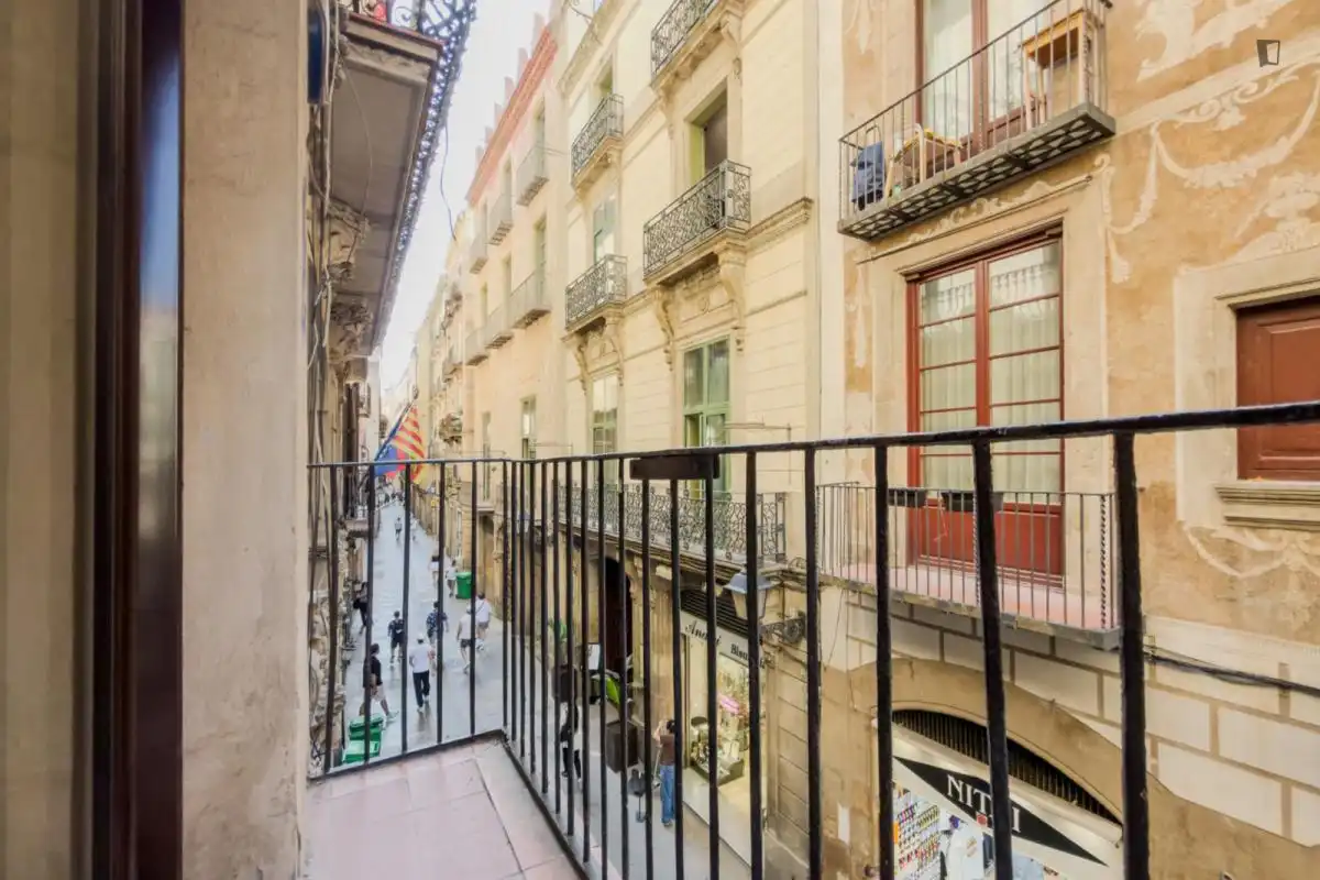 Terrasse von Wohnung zur Miete in Barcelona mit Klimaanlage, Möbliert und Ofen