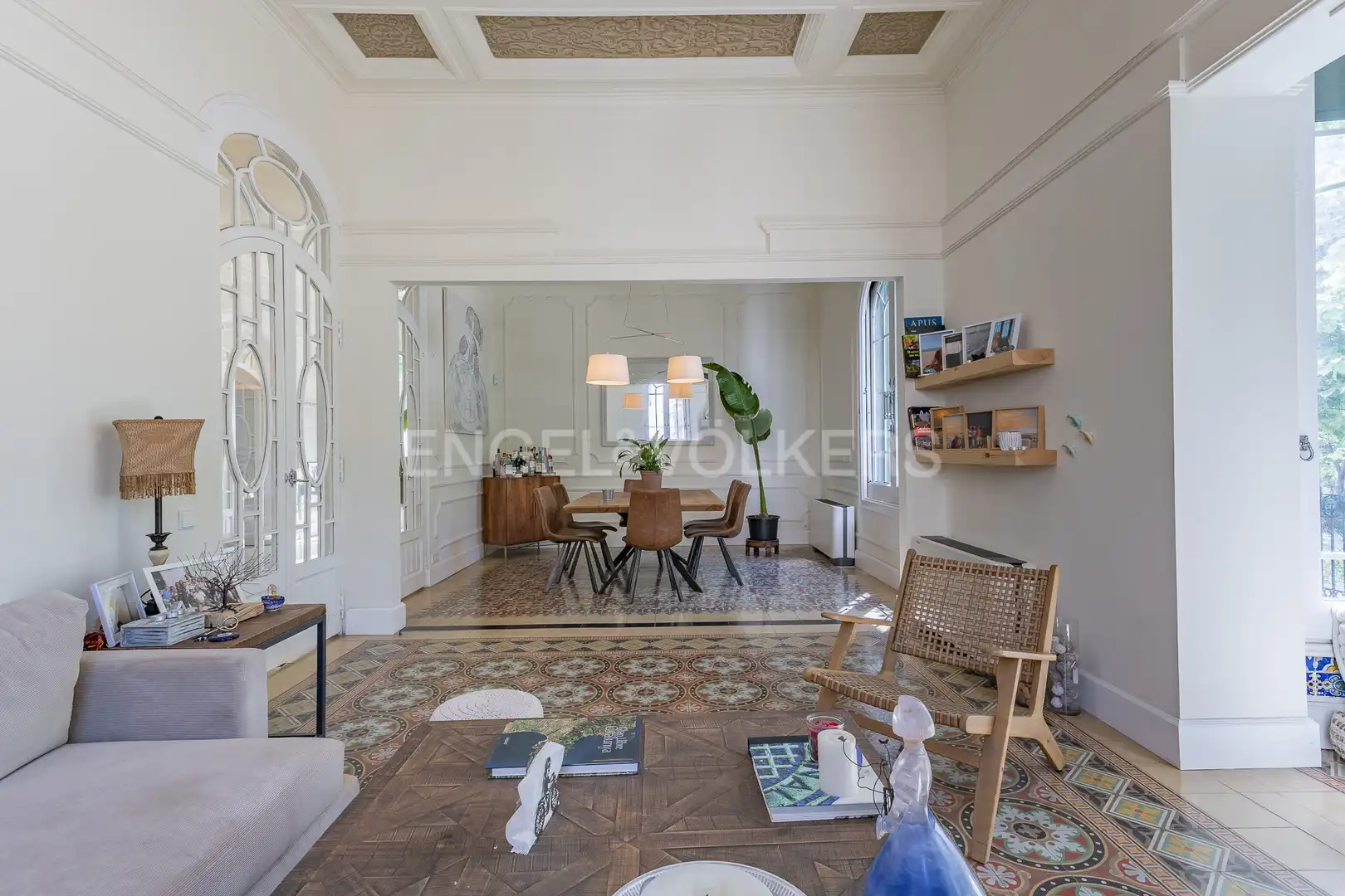 Living room of Houses for rent in Sant Cugat del Vallès  with Air Conditioner, Heating and Private garden