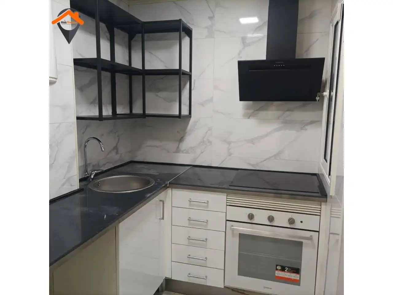 Kitchen of Flat for sale in Sabadell  with Air Conditioner and Parquet flooring