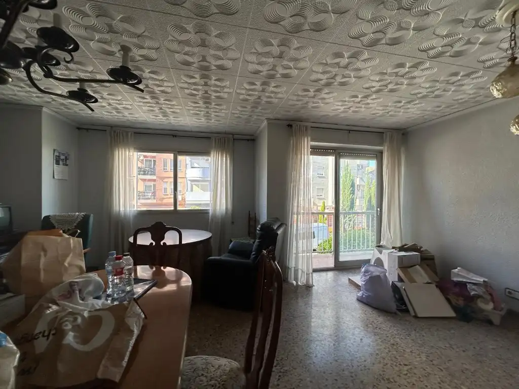 Living room of Flat for sale in Carcaixent  with Terrace and Balcony