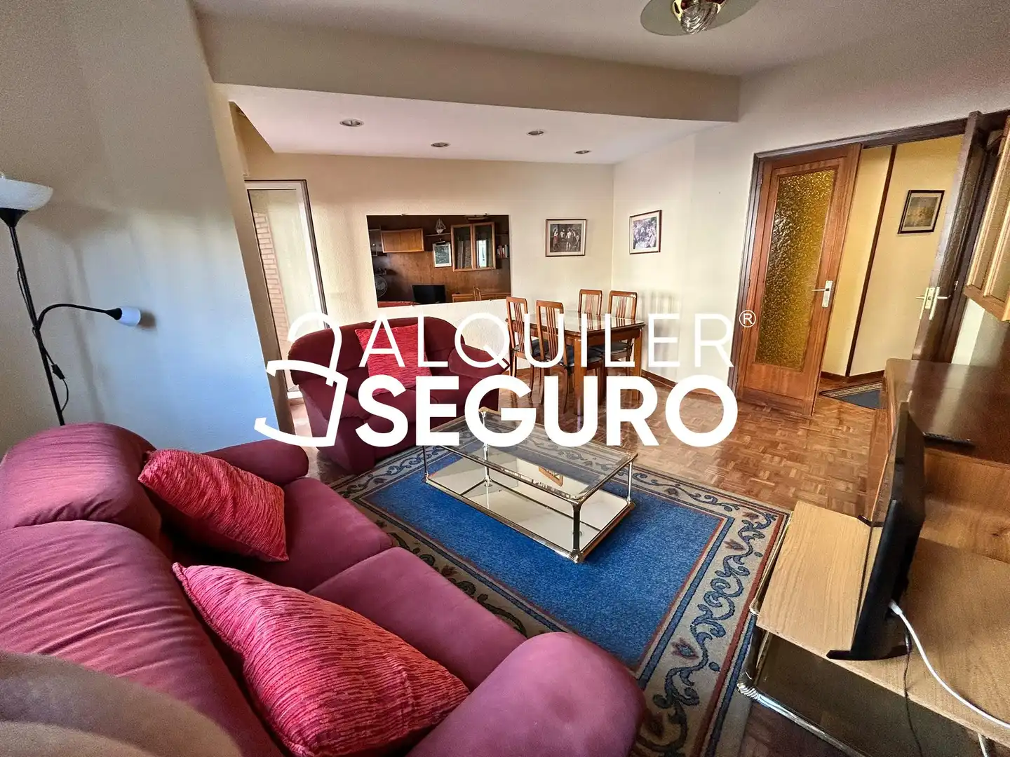 Sala de estar de Piso de alquiler en Madrid con Aire acondicionado, Calefacción y Amueblado