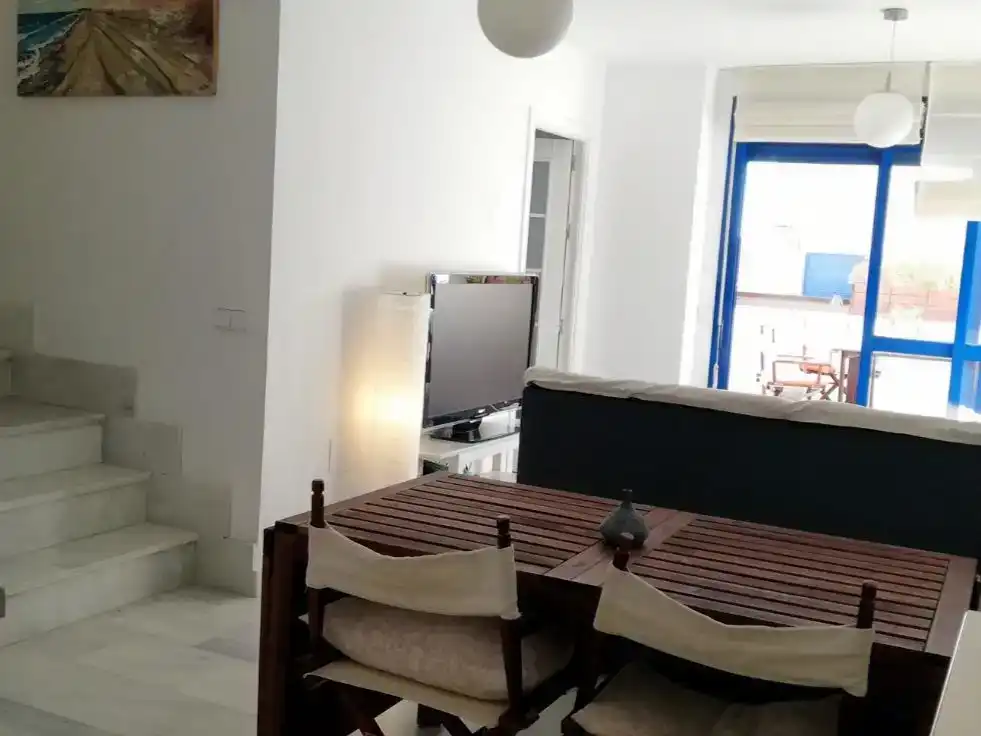Sala d'estar de Àtic en venda en Garrucha amb Jardí privat, Traster i Piscina