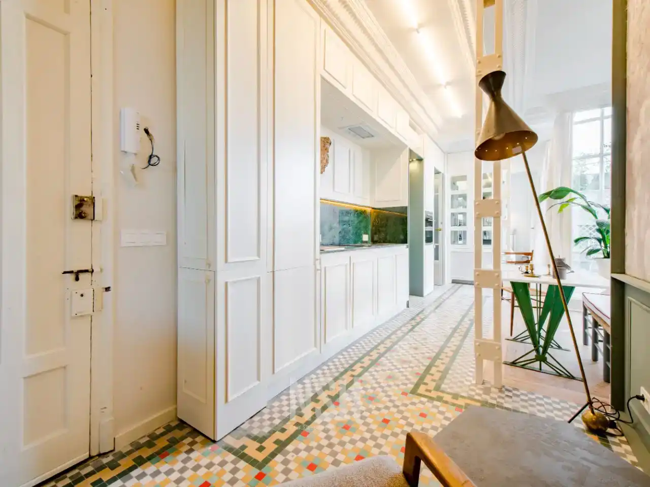 Kitchen of Flat for sale in  Madrid Capital  with Air Conditioner and Terrace