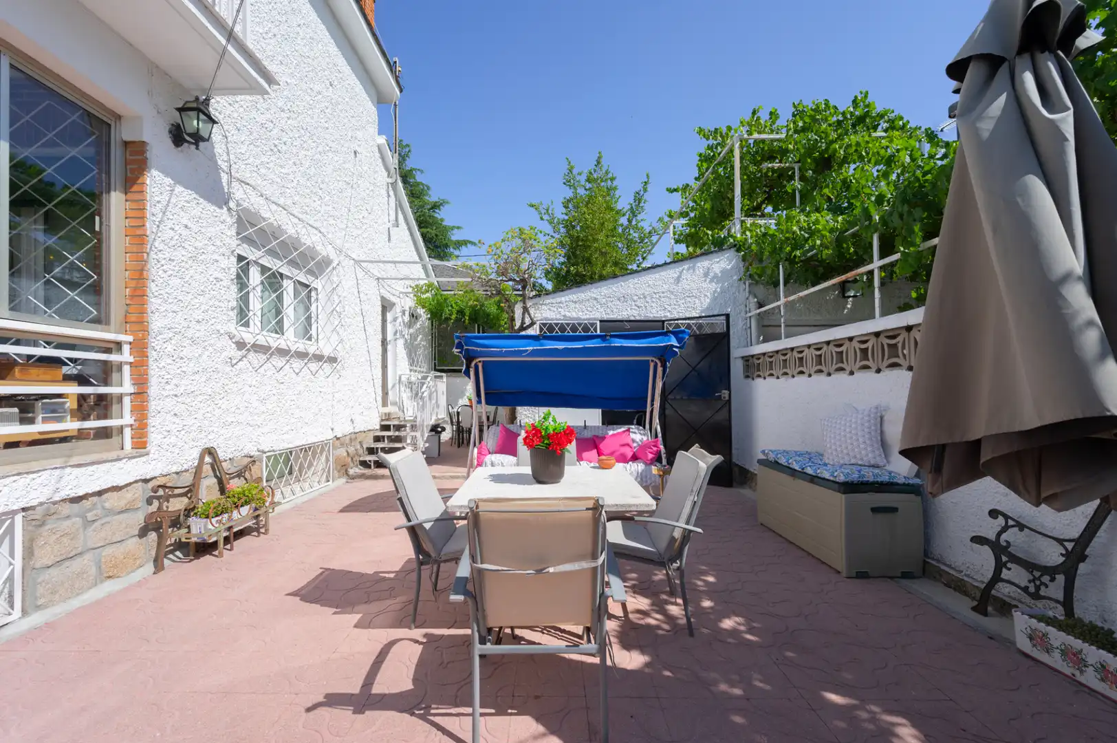 Garden of Houses for sale in Colmenar Viejo  with Heating, Private garden and Parquet flooring