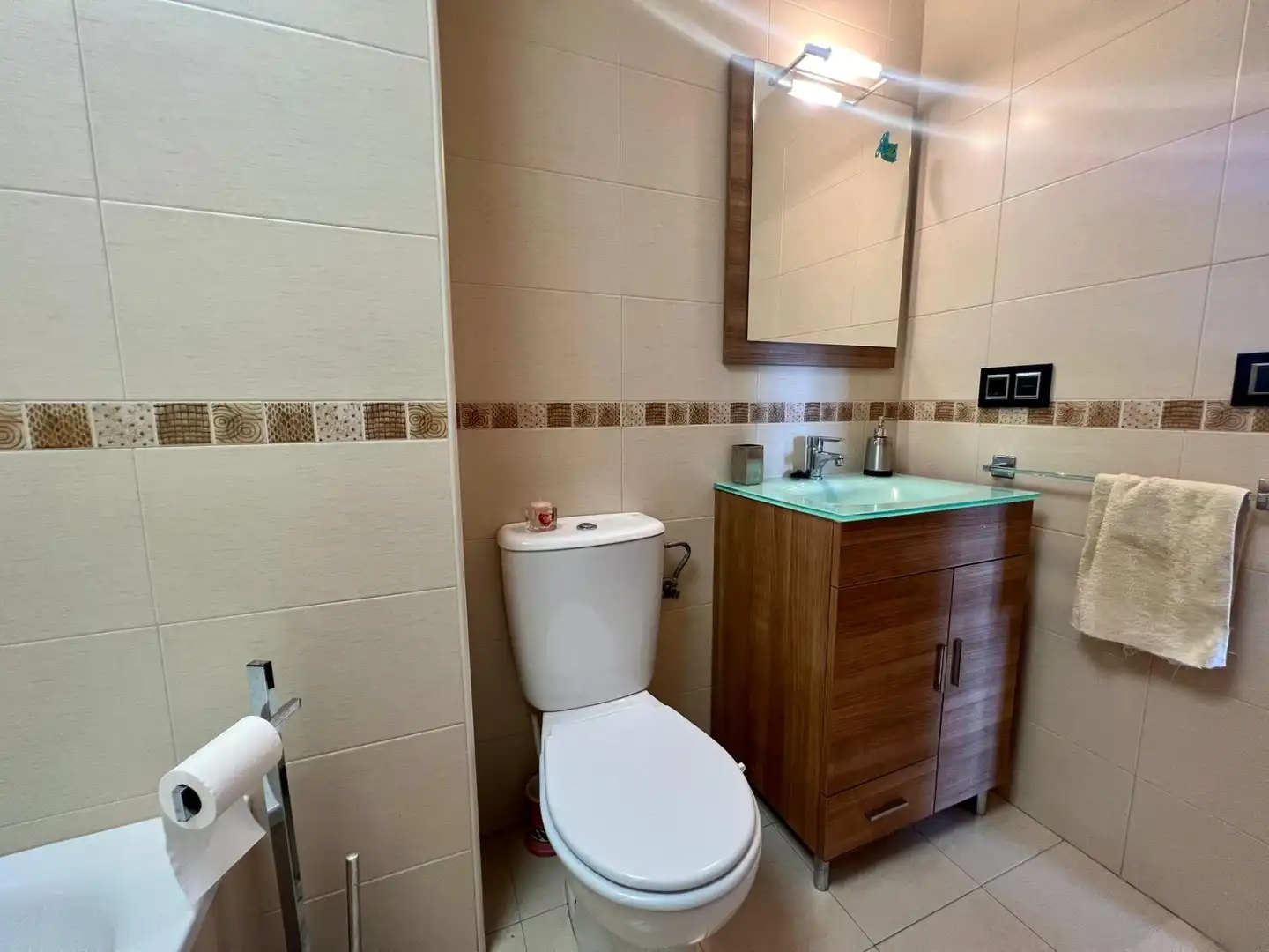 Baño de Ático de alquiler en Elche / Elx con Aire acondicionado, Calefacción y Terraza